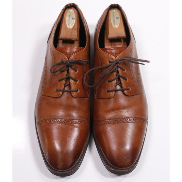 Cole Haan Mens British Tan Brown Captoe William Grand.OS Leather Dress Shoes 13M main image 6